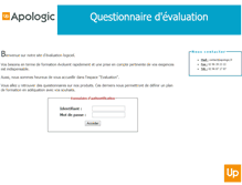 Tablet Screenshot of evaluation.apologic.fr